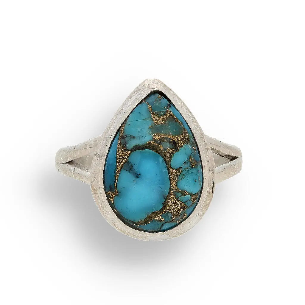 Buy your Bohemian Beauty Teardrop Copper Turquoise Ring online now or in store at Forever Gems in Franschhoek, South Africa