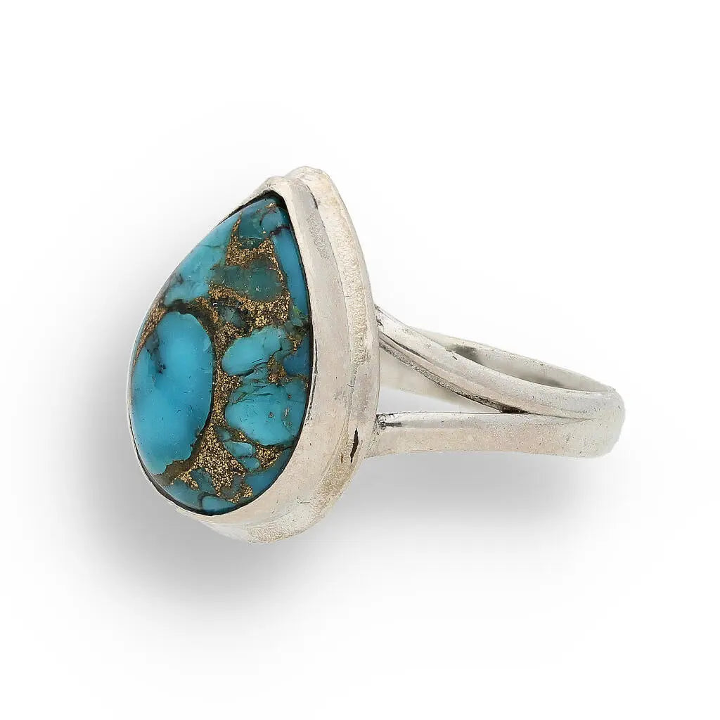 Buy your Bohemian Beauty Teardrop Copper Turquoise Ring online now or in store at Forever Gems in Franschhoek, South Africa
