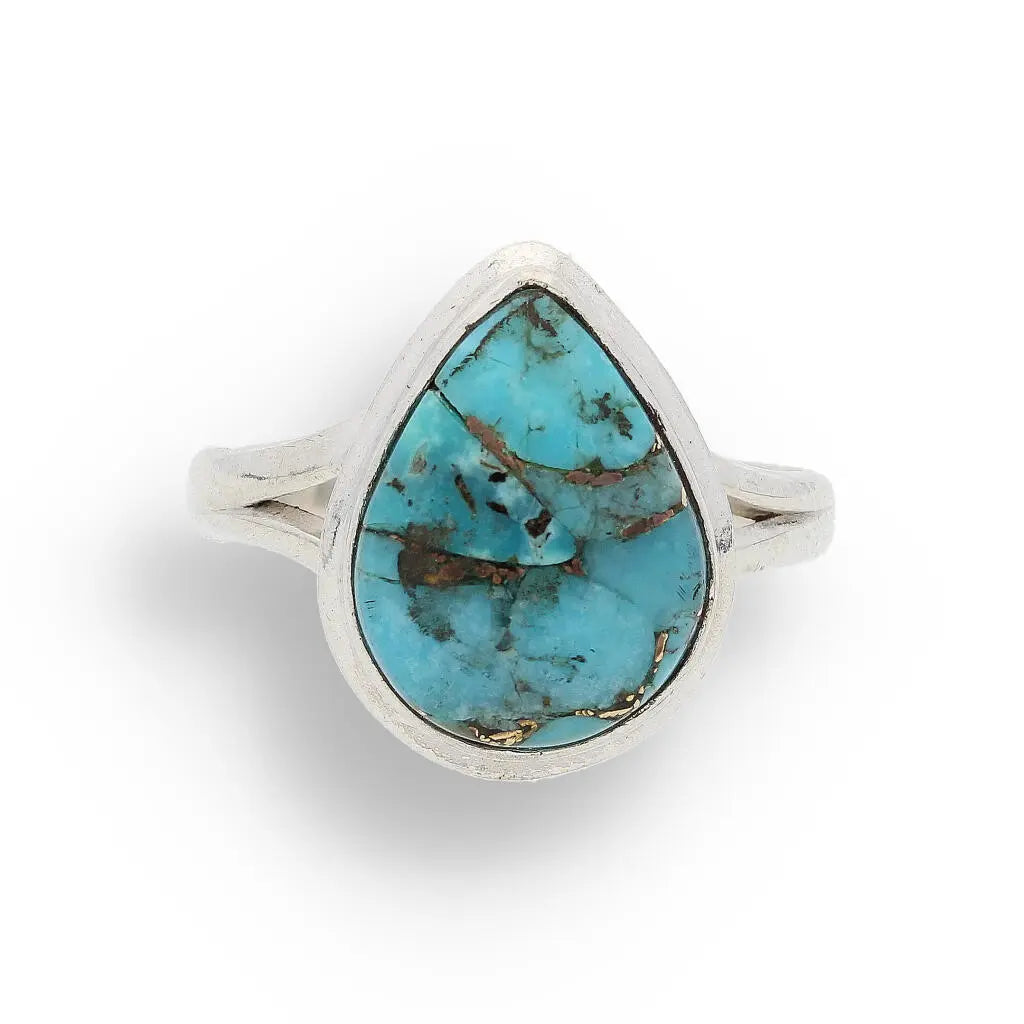 Buy your Bohemian Beauty Teardrop Copper Turquoise Ring online now or in store at Forever Gems in Franschhoek, South Africa