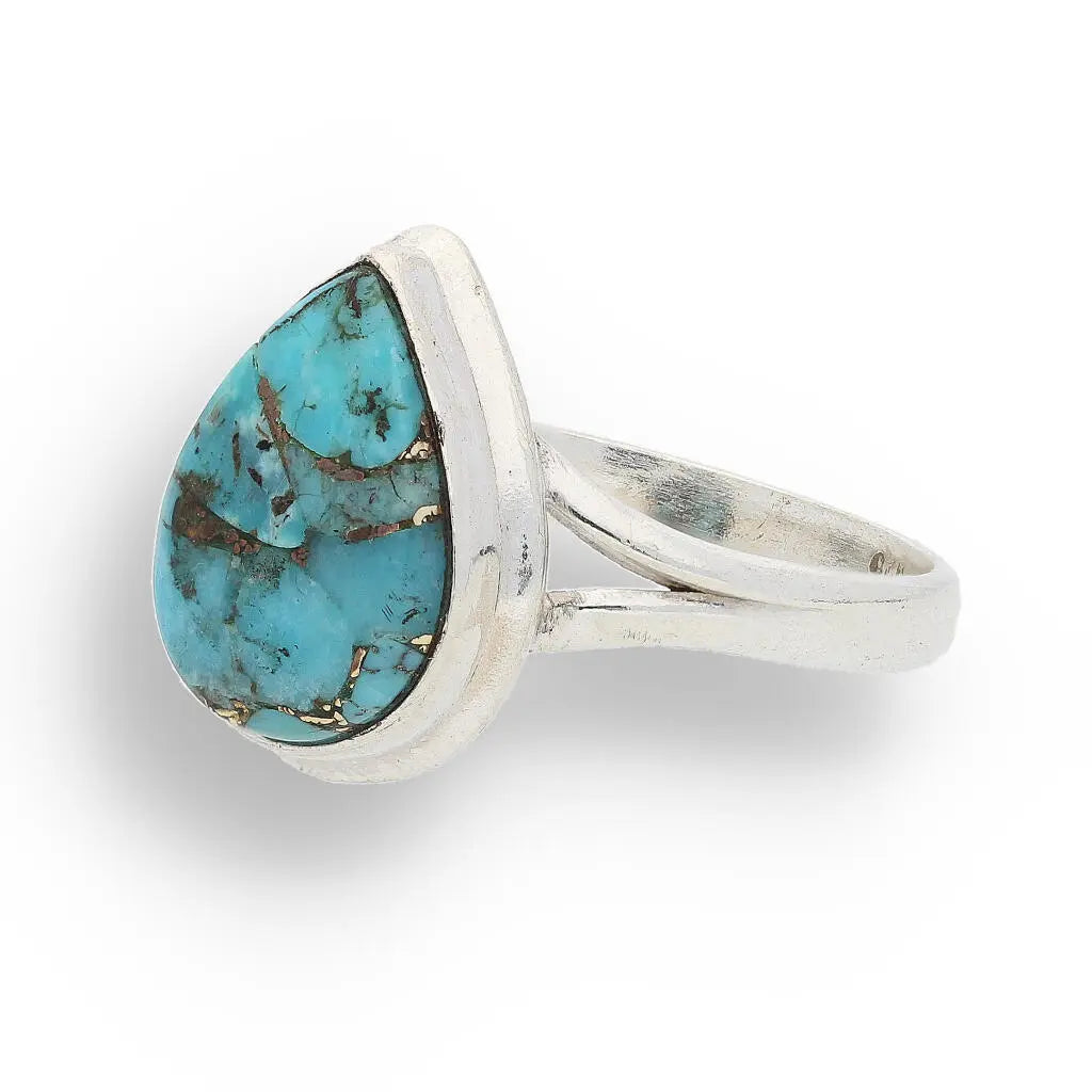 Buy your Bohemian Beauty Teardrop Copper Turquoise Ring online now or in store at Forever Gems in Franschhoek, South Africa
