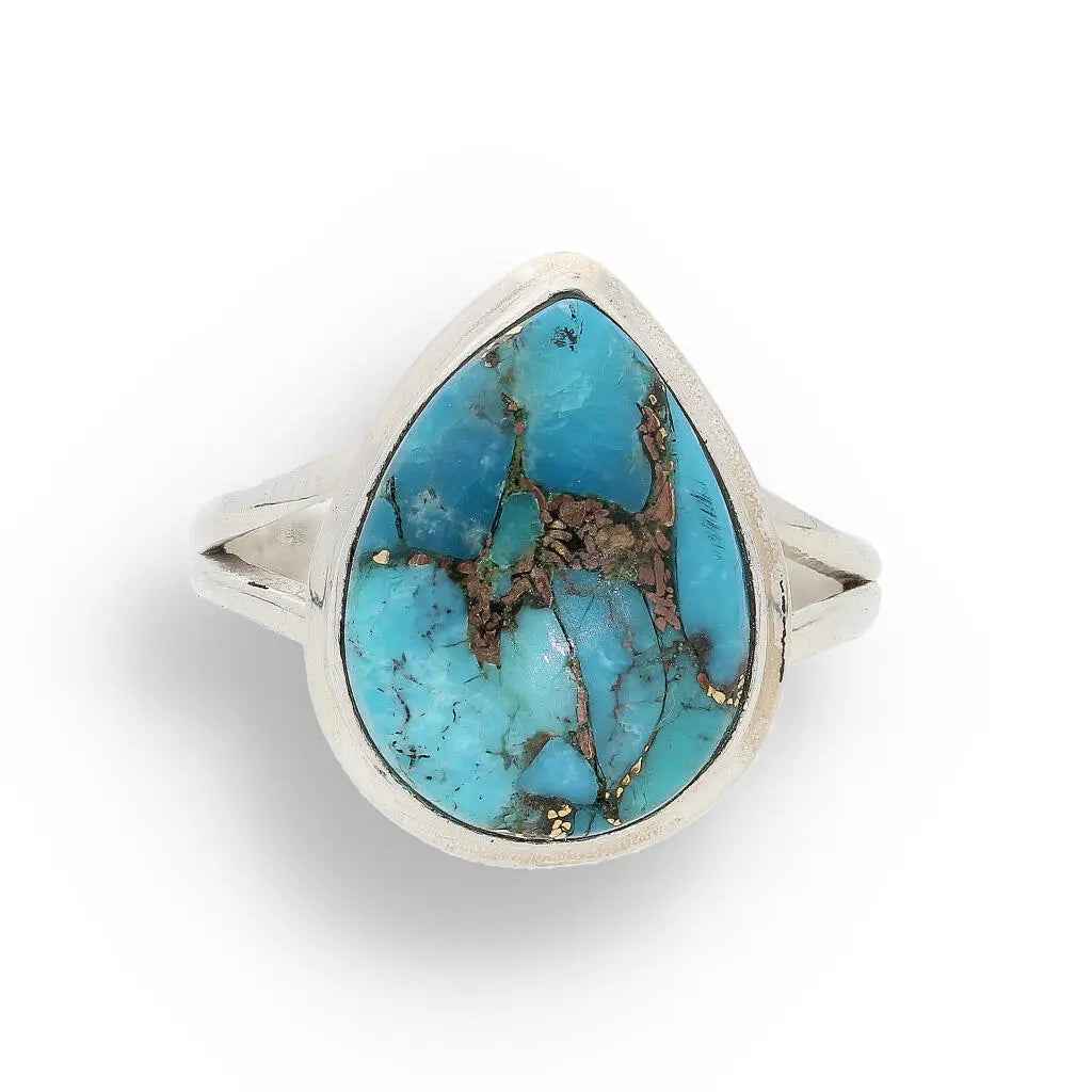Buy your Bohemian Beauty Teardrop Copper Turquoise Ring online now or in store at Forever Gems in Franschhoek, South Africa