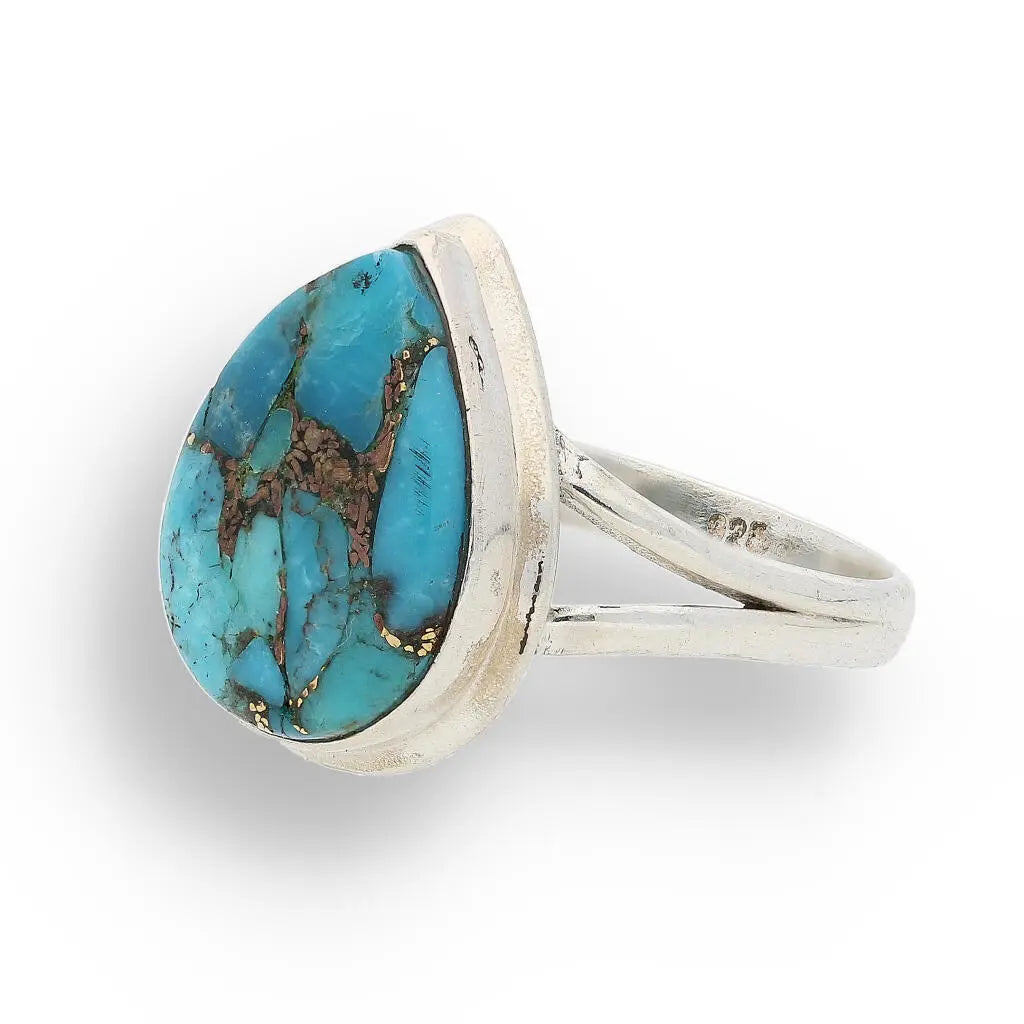 Buy your Bohemian Beauty Teardrop Copper Turquoise Ring online now or in store at Forever Gems in Franschhoek, South Africa