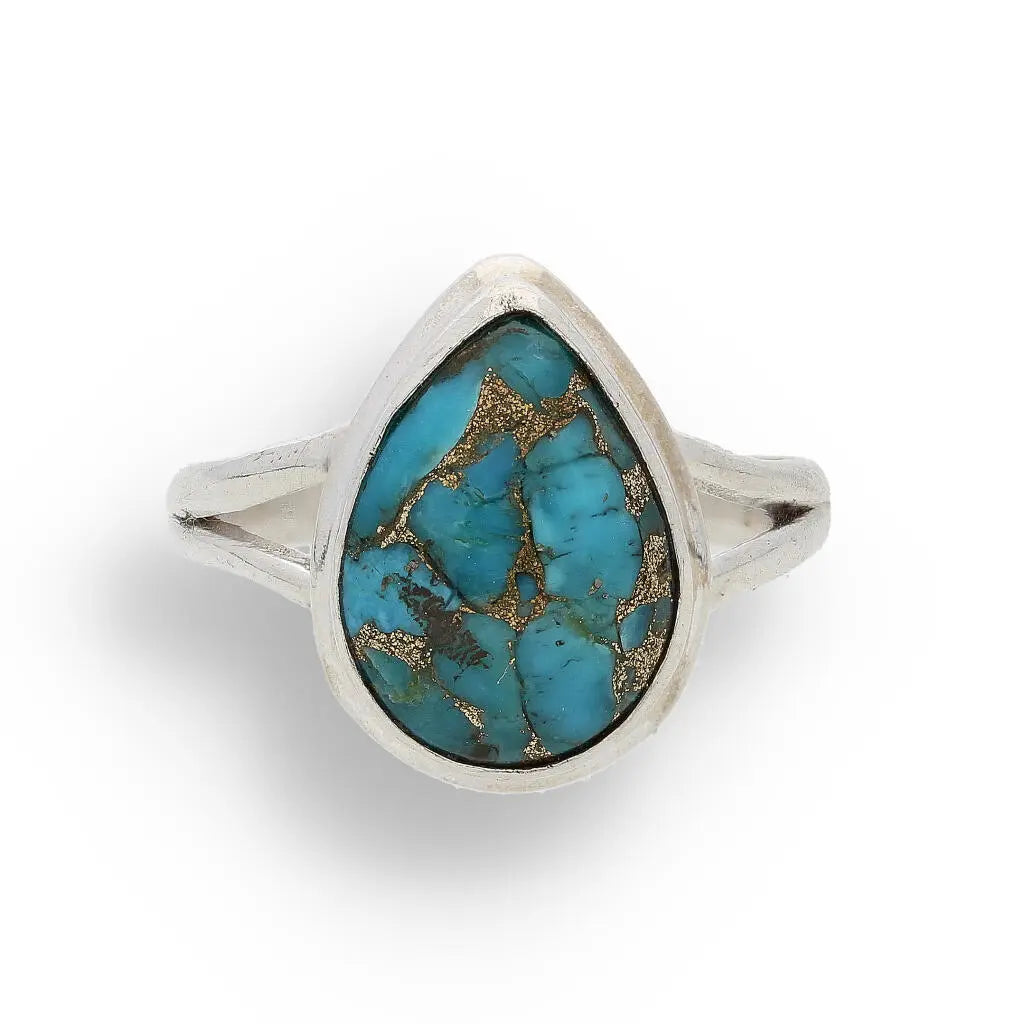 Buy your Bohemian Beauty Teardrop Copper Turquoise Ring online now or in store at Forever Gems in Franschhoek, South Africa