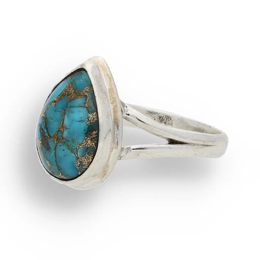 Buy your Bohemian Beauty Teardrop Copper Turquoise Ring online now or in store at Forever Gems in Franschhoek, South Africa