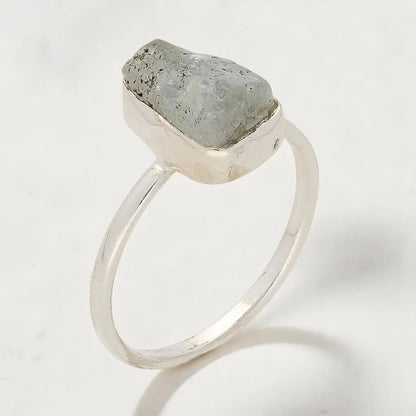 Buy your Rough Aquamarine Sterling Silver Ring - Ocean Whisper online now or in store at Forever Gems in Franschhoek, South Africa