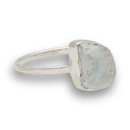 Buy your Rough Aquamarine Sterling Silver Ring - Ocean Whisper online now or in store at Forever Gems in Franschhoek, South Africa