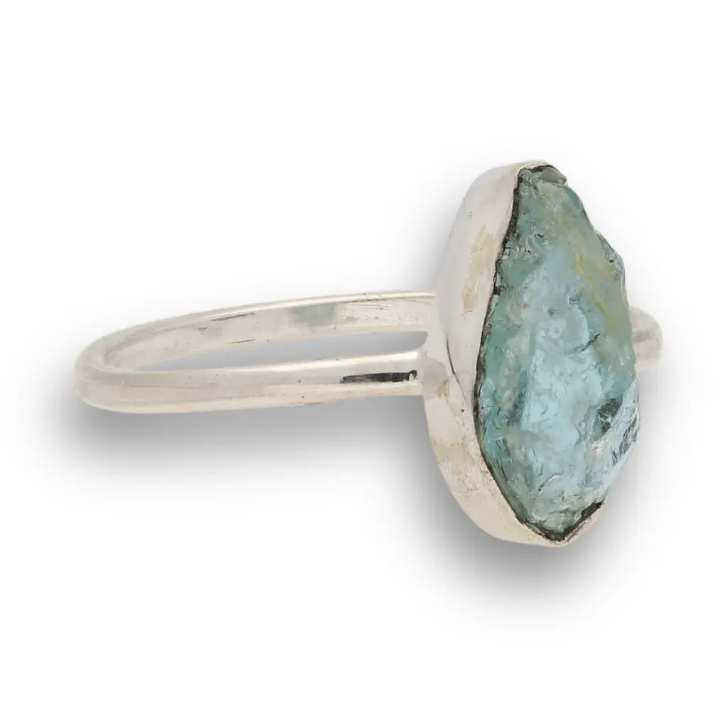 Buy your Rough Aquamarine Sterling Silver Ring - Ocean Whisper online now or in store at Forever Gems in Franschhoek, South Africa