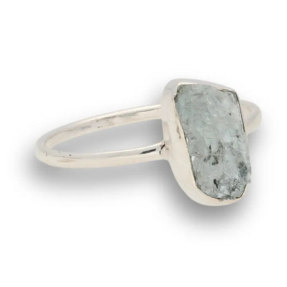 Buy your Rough Aquamarine Sterling Silver Ring - Ocean Whisper online now or in store at Forever Gems in Franschhoek, South Africa