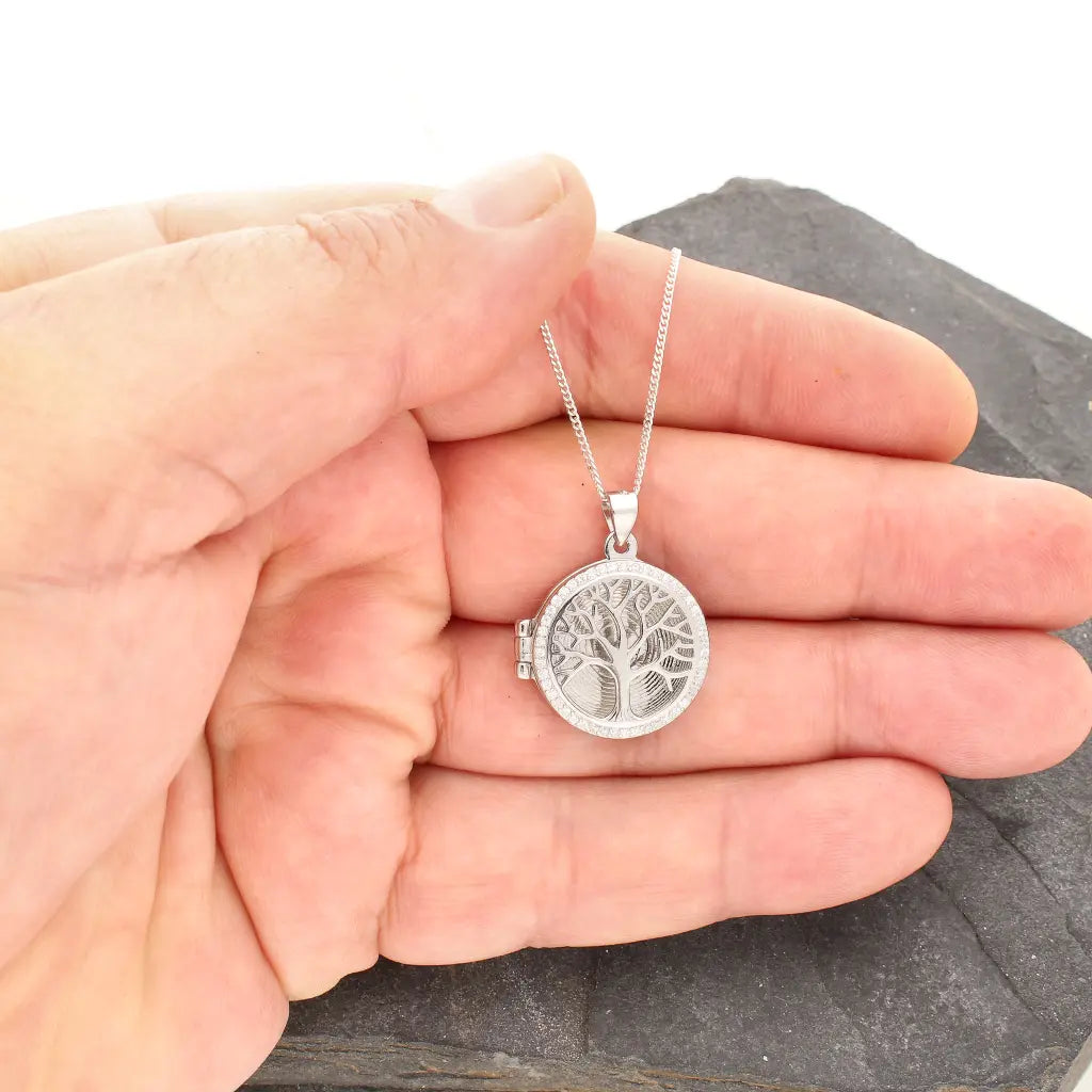 Sterling Silver Tree of Life Locket – Hold Memories Close