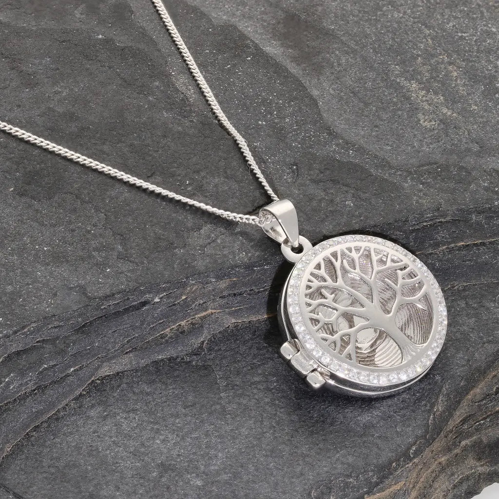 Sterling Silver Tree of Life Locket – Hold Memories Close