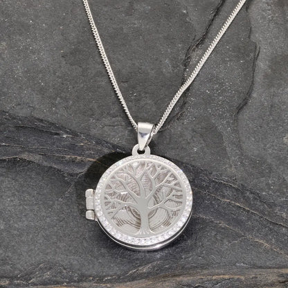 Sterling Silver Tree of Life Locket – Hold Memories Close