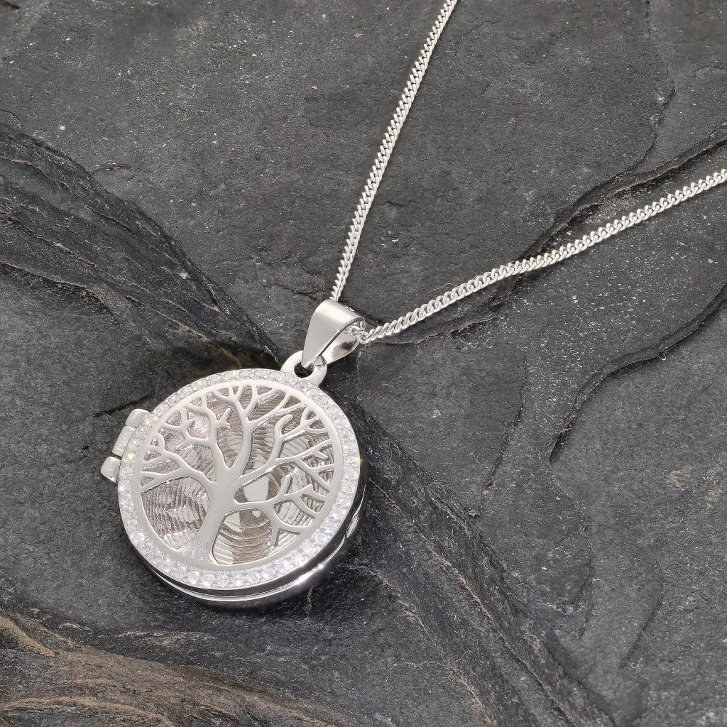 Sterling Silver Tree of Life Locket – Hold Memories Close