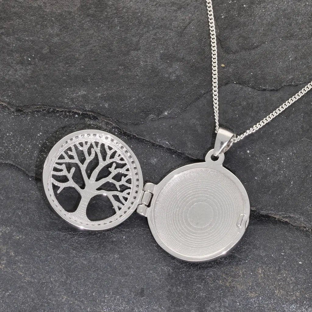 Sterling Silver Tree of Life Locket – Hold Memories Close