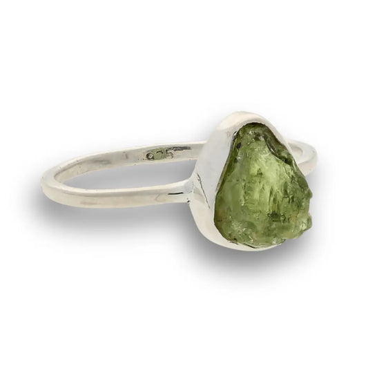 Buy your Rough Peridot Sterling Silver Ring - Green Muse online now or in store at Forever Gems in Franschhoek, South Africa