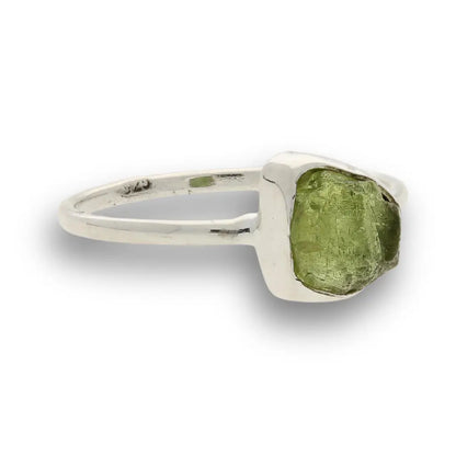 Buy your Rough Peridot Sterling Silver Ring - Green Muse online now or in store at Forever Gems in Franschhoek, South Africa