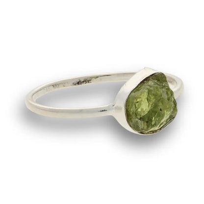 Buy your Rough Peridot Sterling Silver Ring - Green Muse online now or in store at Forever Gems in Franschhoek, South Africa