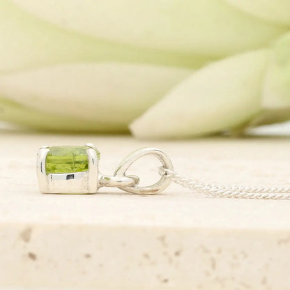 Get your Round Peridot Sterling Silver Necklace online now or in store at Forever Gems in Franschhoek, South Africa