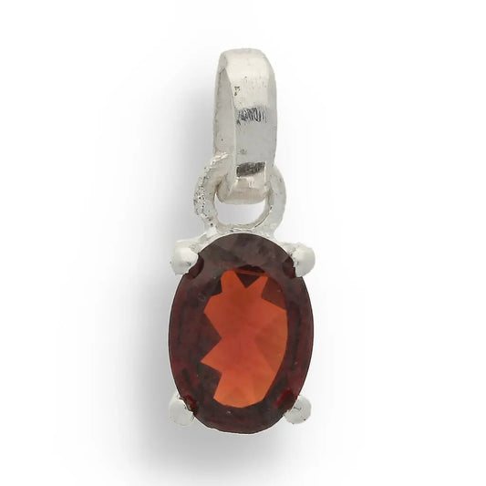 Get your Garnet "Firelight Romance" Sterling Silver Pendant - Passion's Perfect Flame online now or in store at Forever Gems in Franschhoek, South Africa