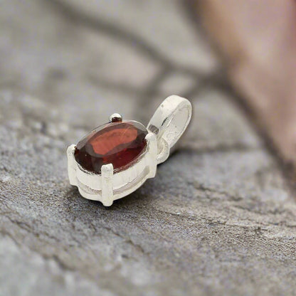 Get your Garnet "Firelight Romance" Sterling Silver Pendant - Passion's Perfect Flame online now or in store at Forever Gems in Franschhoek, South Africa