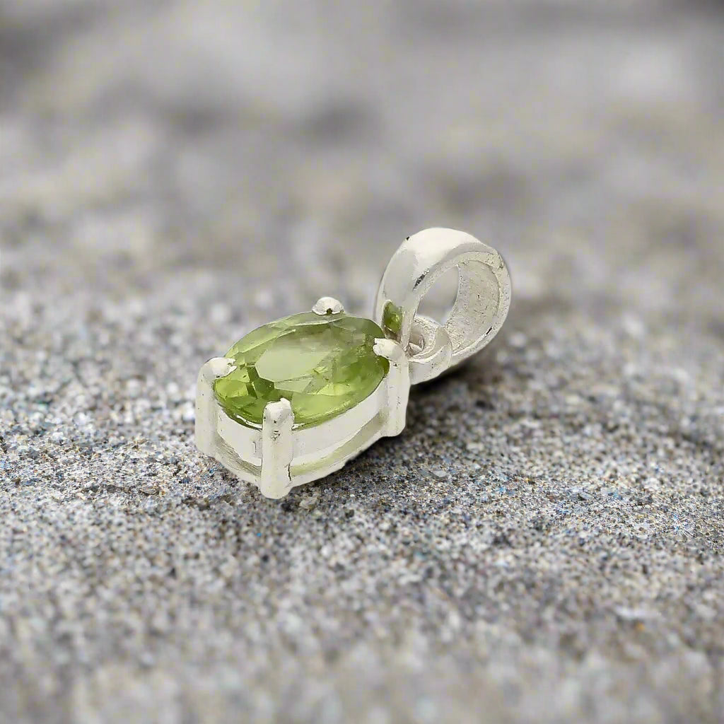 Get your Peridot "Garden Whispers" Sterling Silver Pendant - Nature's Green Magic online now or in store at Forever Gems in Franschhoek, South Africa