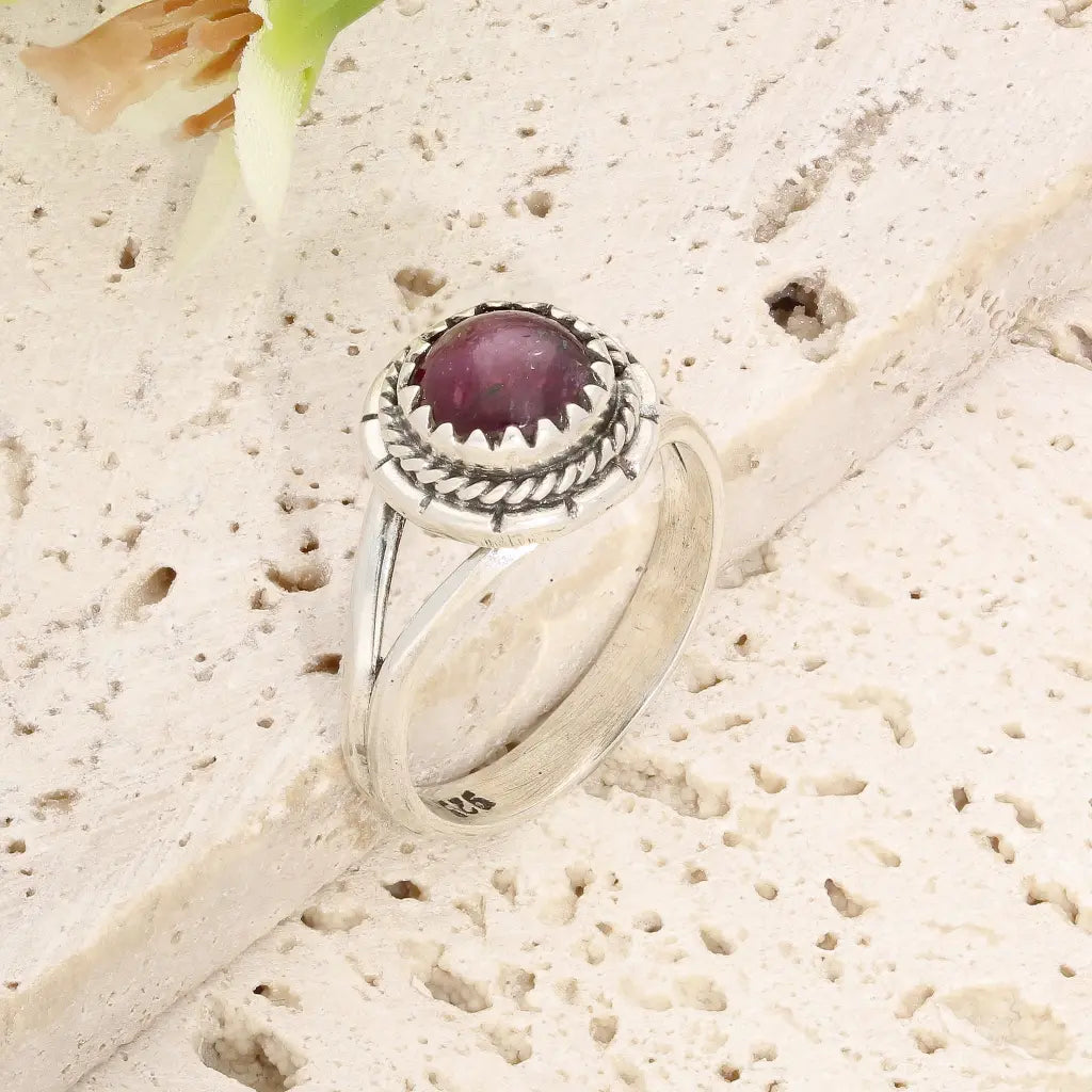 Get your Sterling Silver Natural Star Ruby Ring online now or in store at Forever Gems in Franschhoek, South Africa