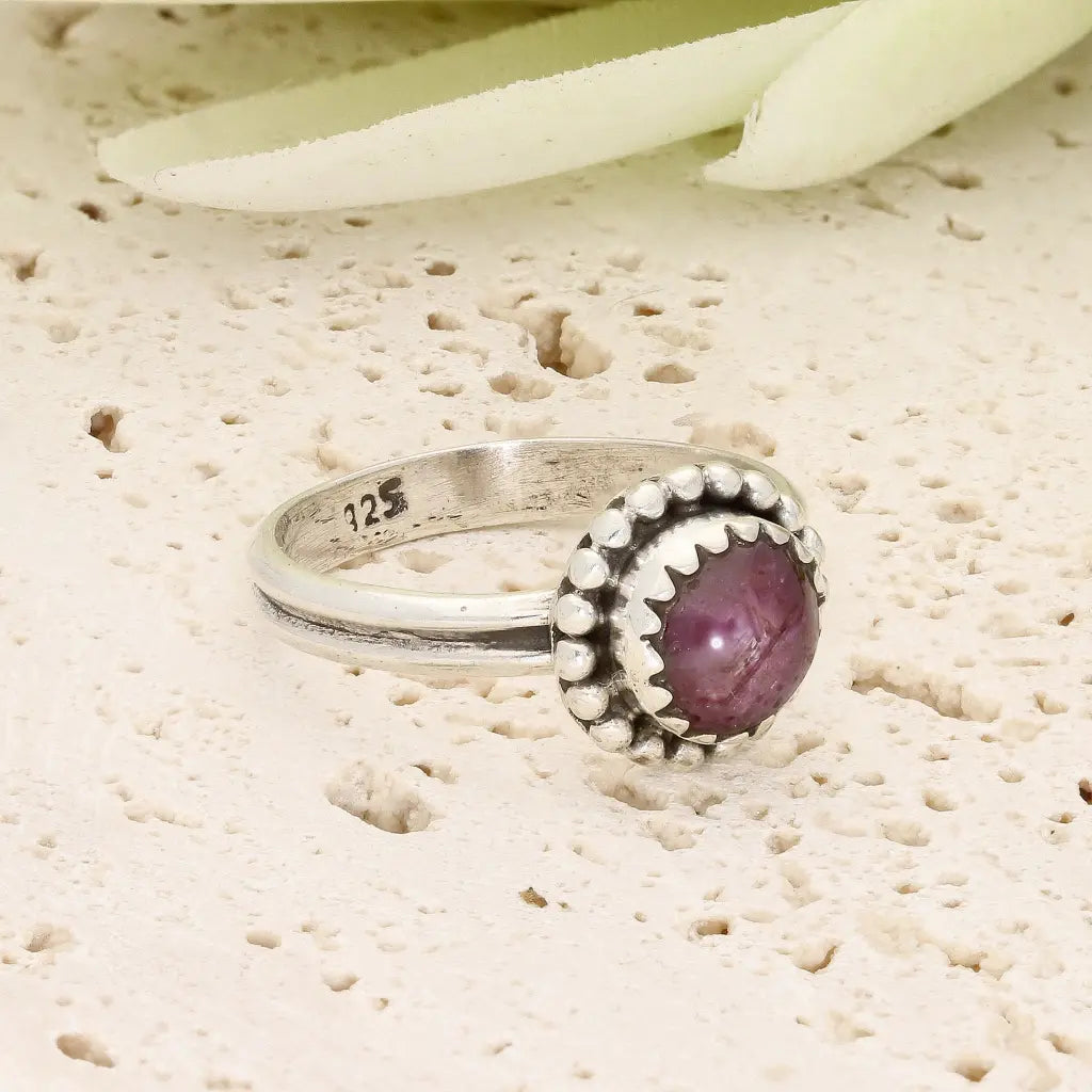 Get your Sterling Silver Natural Star Ruby Ring online now or in store at Forever Gems in Franschhoek, South Africa
