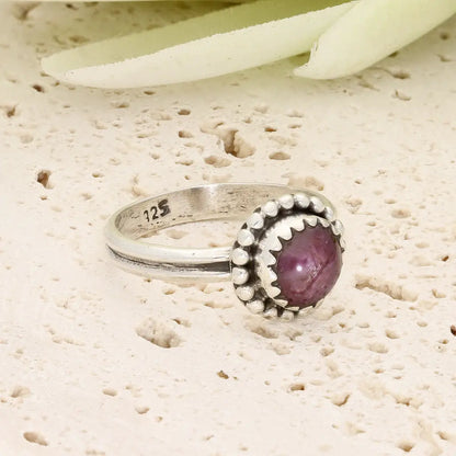 Get your Sterling Silver Natural Star Ruby Ring online now or in store at Forever Gems in Franschhoek, South Africa