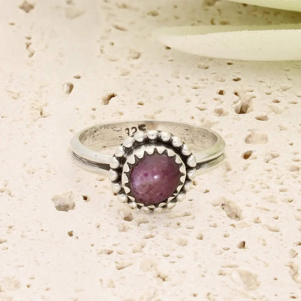 Get your Sterling Silver Natural Star Ruby Ring online now or in store at Forever Gems in Franschhoek, South Africa