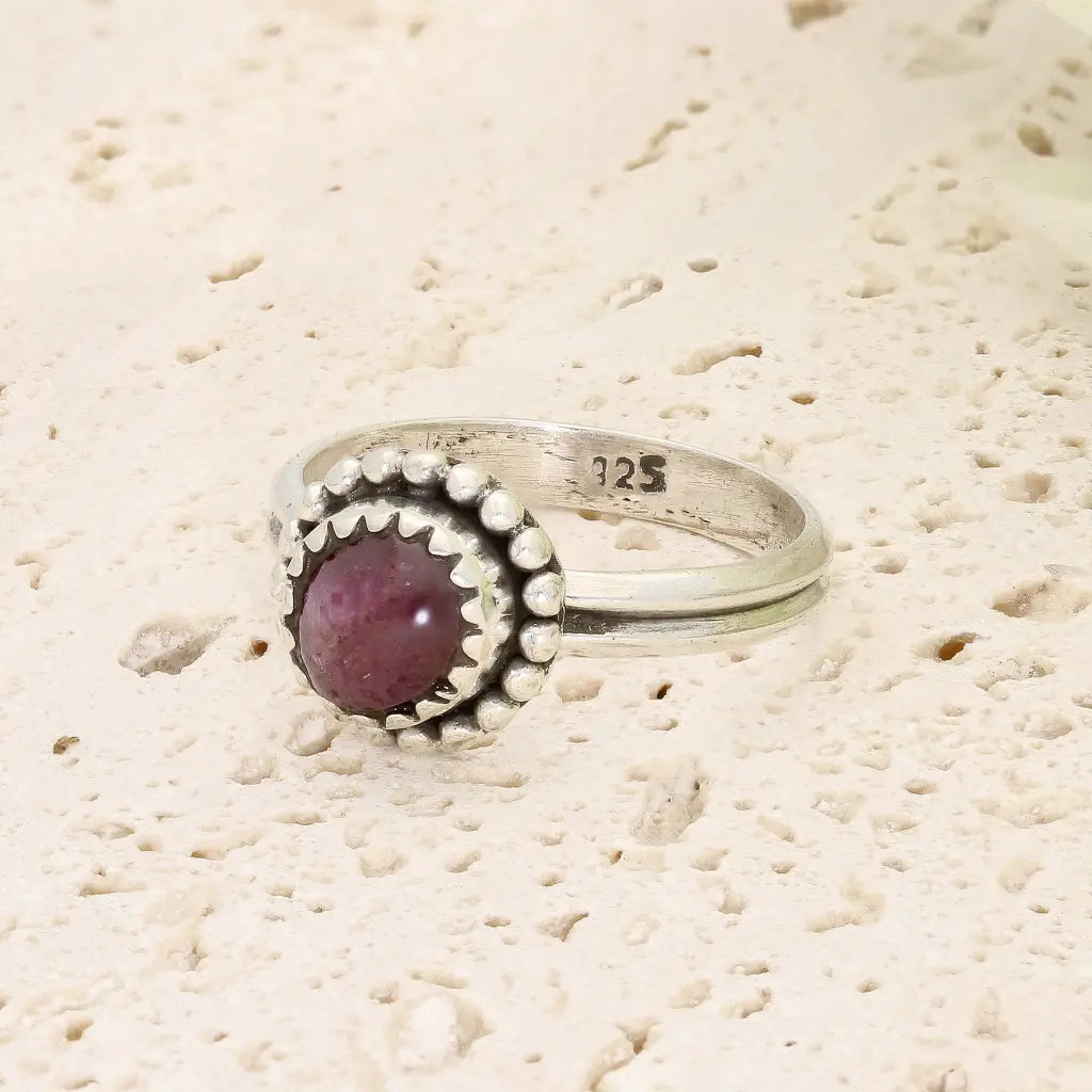 Get your Sterling Silver Natural Star Ruby Ring online now or in store at Forever Gems in Franschhoek, South Africa