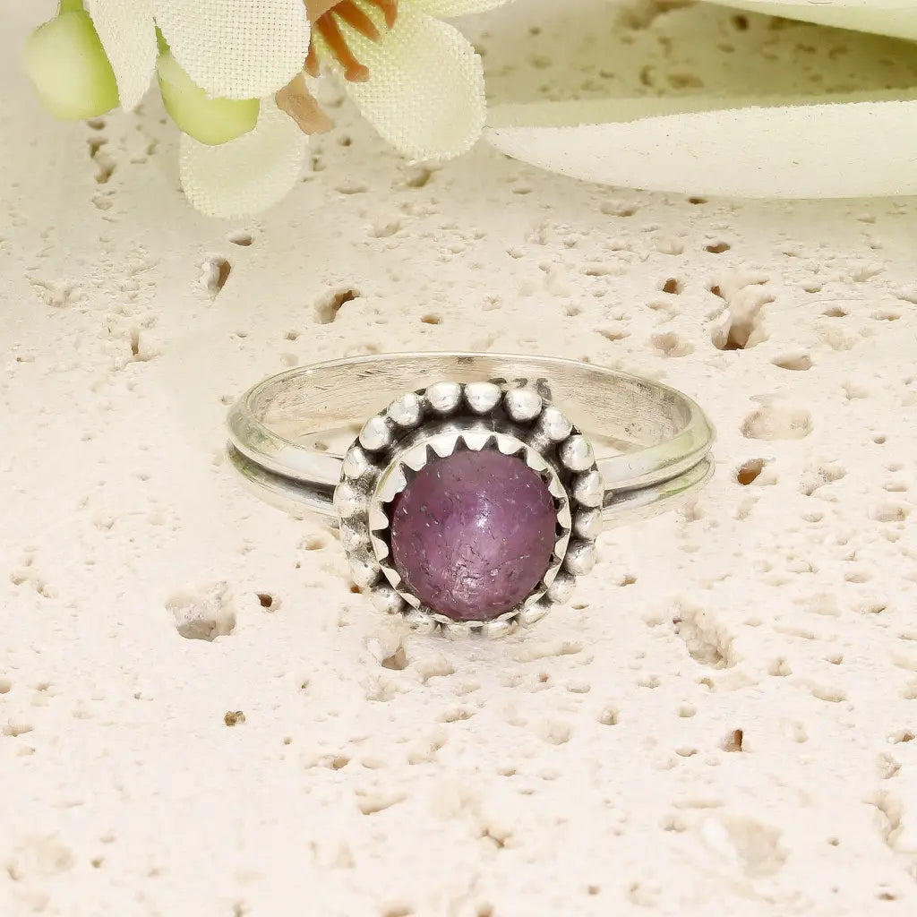 Get your Sterling Silver Natural Star Ruby Ring online now or in store at Forever Gems in Franschhoek, South Africa