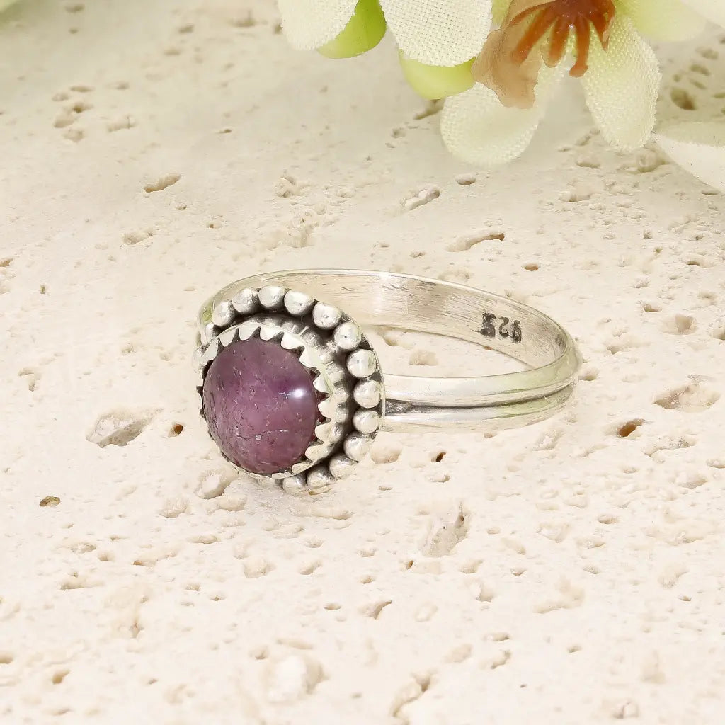 Get your Sterling Silver Natural Star Ruby Ring online now or in store at Forever Gems in Franschhoek, South Africa