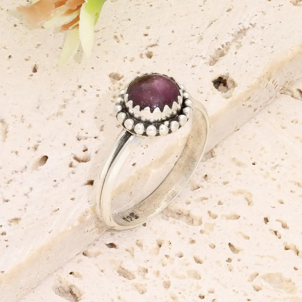 Get your Sterling Silver Natural Star Ruby Ring online now or in store at Forever Gems in Franschhoek, South Africa