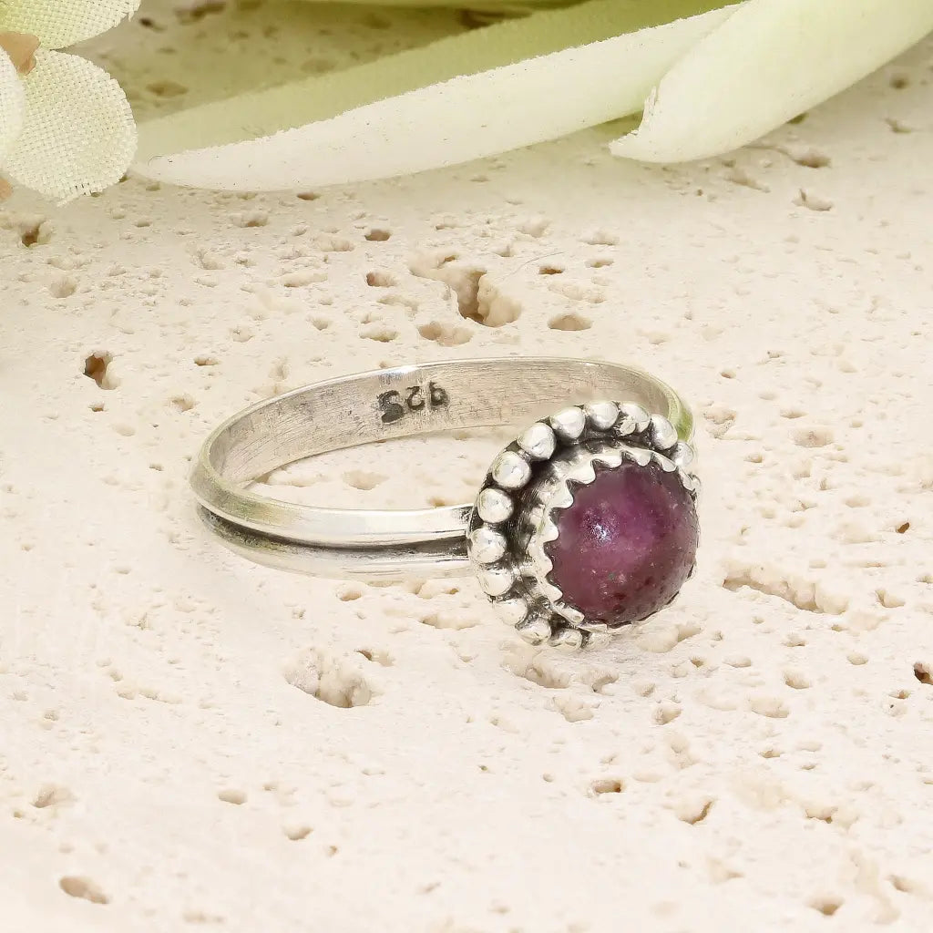 Get your Sterling Silver Natural Star Ruby Ring online now or in store at Forever Gems in Franschhoek, South Africa