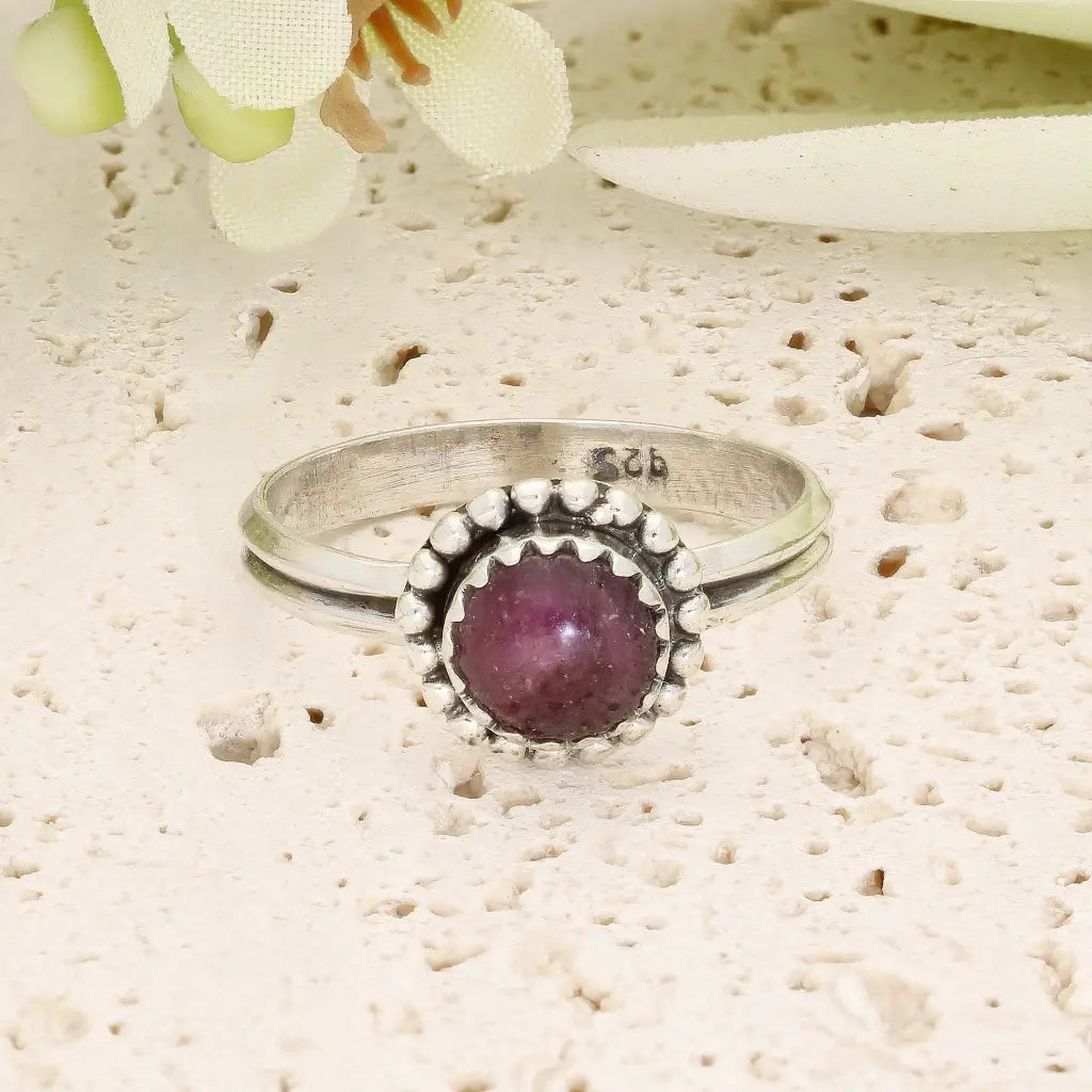 Get your Sterling Silver Natural Star Ruby Ring online now or in store at Forever Gems in Franschhoek, South Africa