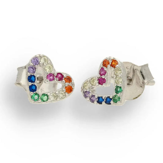 Buy your Tiny Heart, Big Sparkle – Rainbow Love Studs online now or in store at Forever Gems in Franschhoek, South Africa