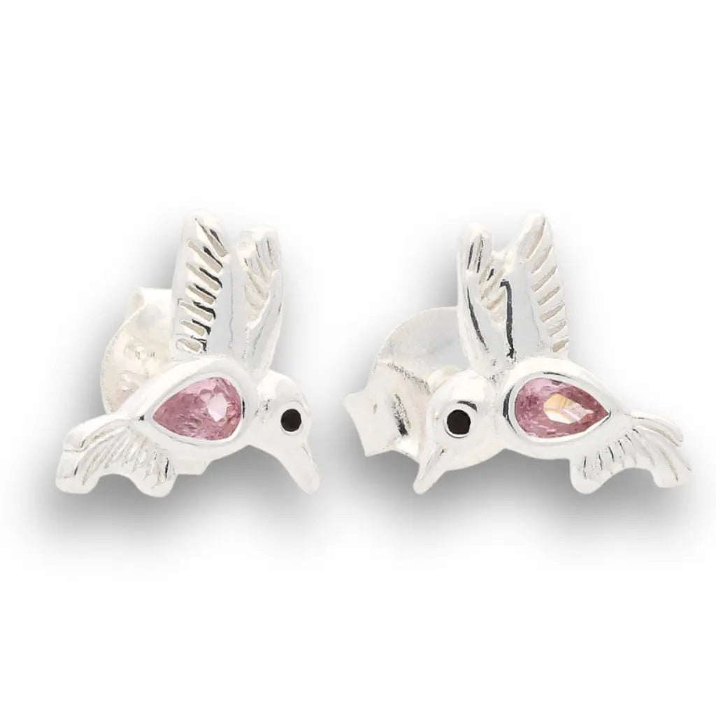 Buy your Tickled Pink & Ready to Flutter - Sterling Silver Hummingbird Earrings online now or in store at Forever Gems in Franschhoek, South Africa