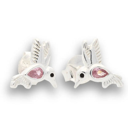 Buy your Tickled Pink & Ready to Flutter - Sterling Silver Hummingbird Earrings online now or in store at Forever Gems in Franschhoek, South Africa