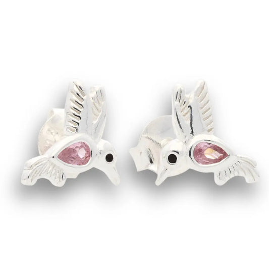 Buy your Tickled Pink & Ready to Flutter - Sterling Silver Hummingbird Earrings online now or in store at Forever Gems in Franschhoek, South Africa