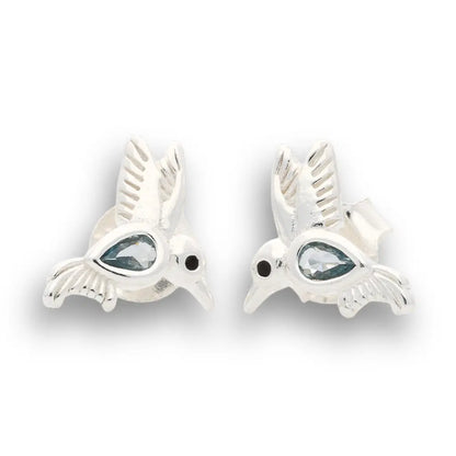 Buy your Blue Skies & Tiny Wings - Sterling Silver Hummingbird Earrings online now or in store at Forever Gems in Franschhoek, South Africa