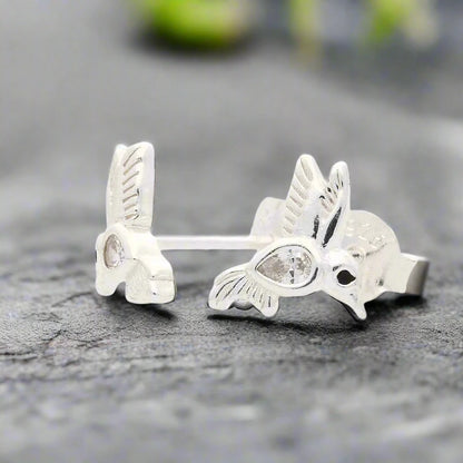 Buy your Crystal Wings & Silver Things - Sterling Silver Hummingbird Earrings online now or in store at Forever Gems in Franschhoek, South Africa