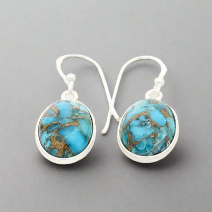 Buy your Desert Bloom - Copper Turquoise Charm Earrings online now or in store at Forever Gems in Franschhoek, South Africa