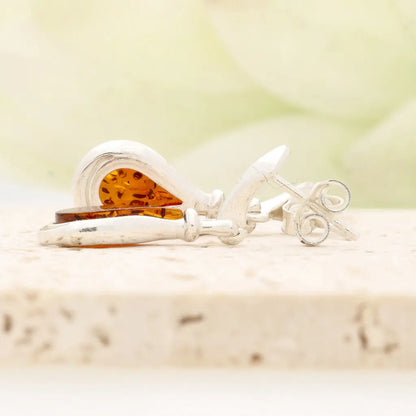 Get your Natural Amber Drop Earrings in Sterling Silver online now or in store at Forever Gems in Franschhoek, South Africa
