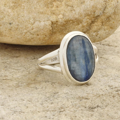 Get your Stunning Blue Kyanite Gemstone Ring in Sleek Sterling Silver online now or in store at Forever Gems in Franschhoek, South Africa