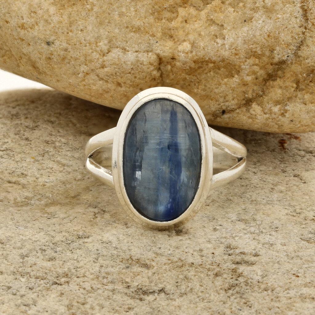 Get your Stunning Blue Kyanite Gemstone Ring in Sleek Sterling Silver online now or in store at Forever Gems in Franschhoek, South Africa