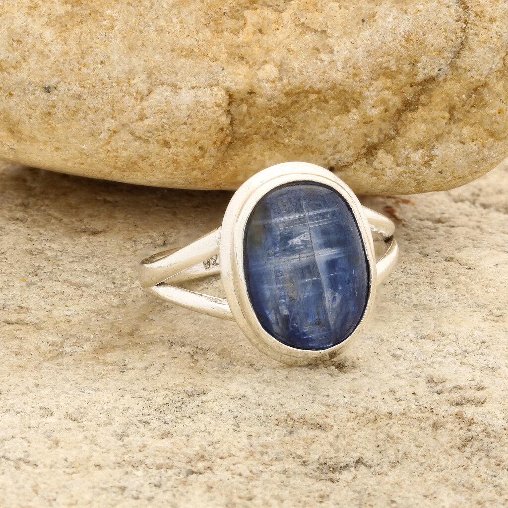 Get your Stunning Blue Kyanite Gemstone Ring in Sleek Sterling Silver online now or in store at Forever Gems in Franschhoek, South Africa