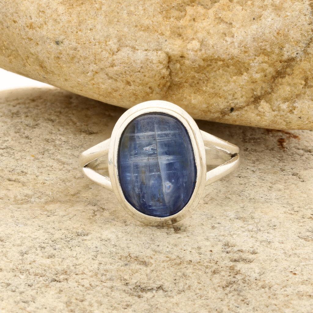 Get your Stunning Blue Kyanite Gemstone Ring in Sleek Sterling Silver online now or in store at Forever Gems in Franschhoek, South Africa