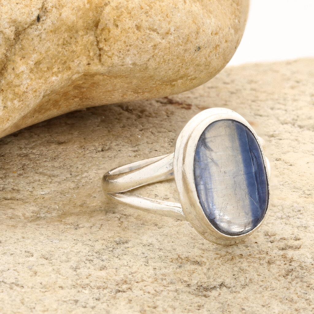 Get your Stunning Blue Kyanite Gemstone Ring in Sleek Sterling Silver online now or in store at Forever Gems in Franschhoek, South Africa