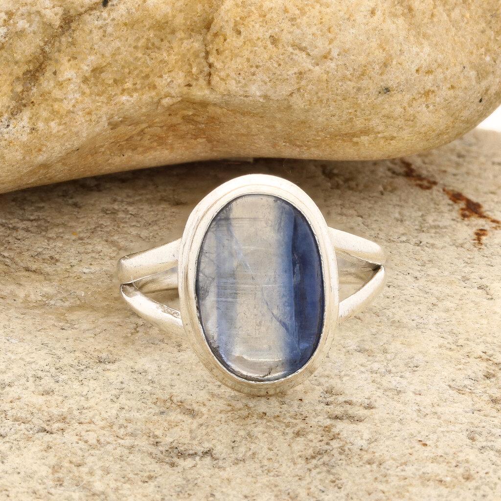 Get your Stunning Blue Kyanite Gemstone Ring in Sleek Sterling Silver online now or in store at Forever Gems in Franschhoek, South Africa