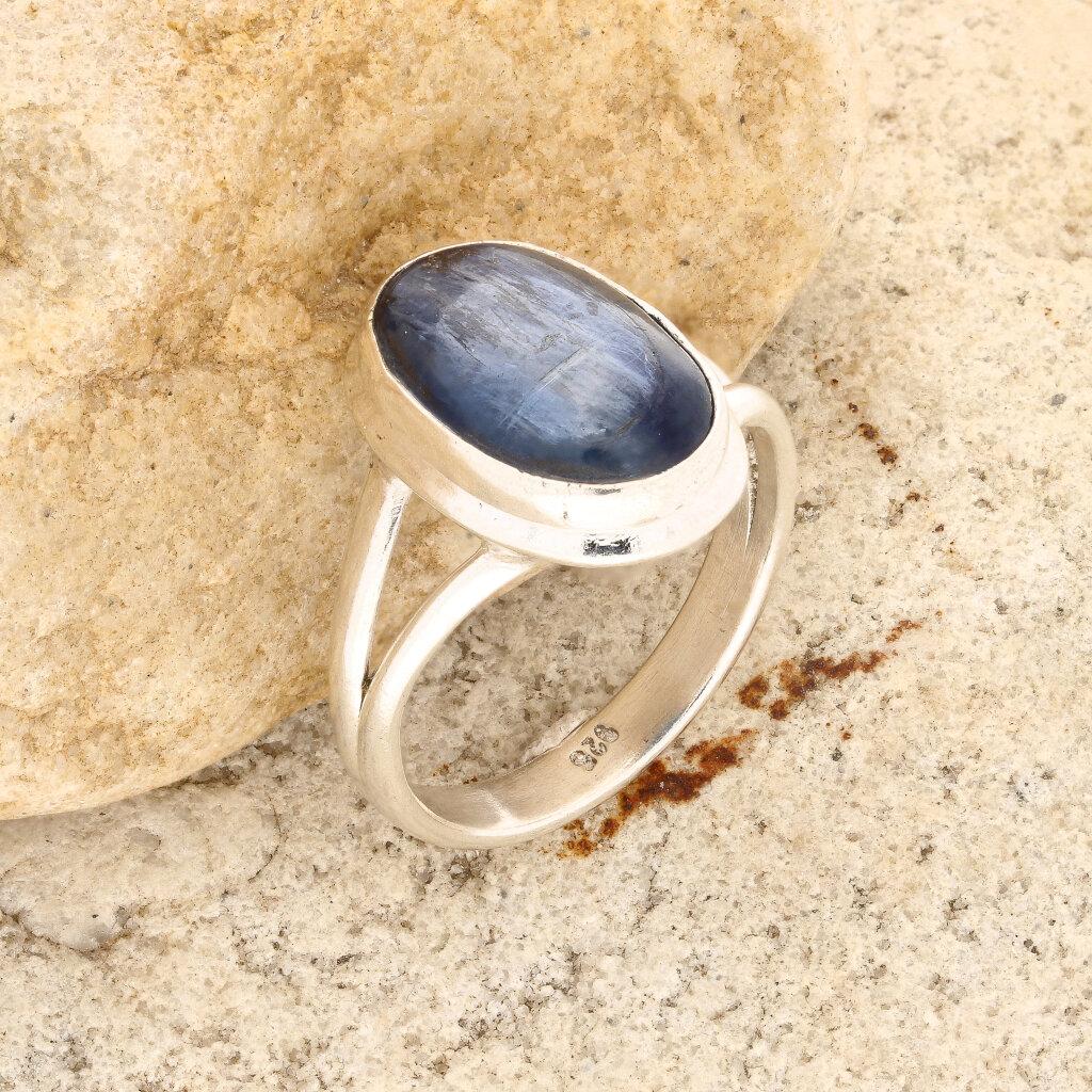 Get your Stunning Blue Kyanite Gemstone Ring in Sleek Sterling Silver online now or in store at Forever Gems in Franschhoek, South Africa
