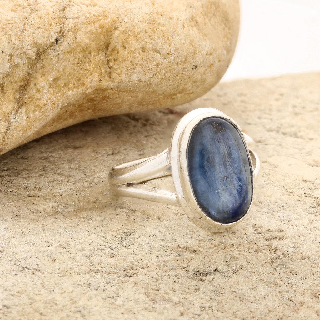 Get your Stunning Blue Kyanite Gemstone Ring in Sleek Sterling Silver online now or in store at Forever Gems in Franschhoek, South Africa